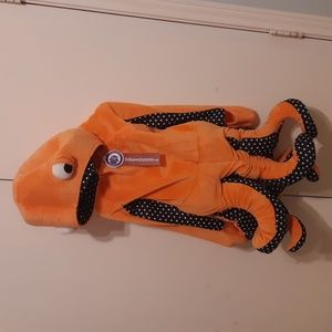 Plush orange octopus squid costume 4t new with tags